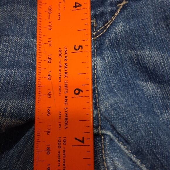 Levi's Girls Cropped Denim Legging Size 10 Reg Adjustable Waist - Picture 13 of 15